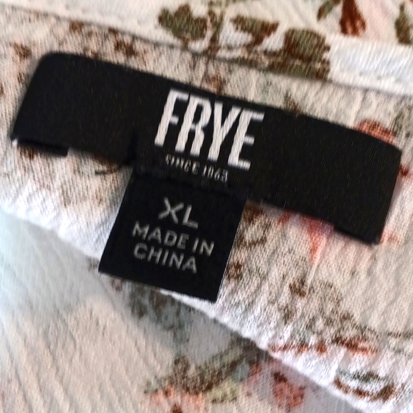 Frye Women Floral Sleeveless Button Front Midi Dress Boho Cottagecore sz XL - Picture 15 of 16